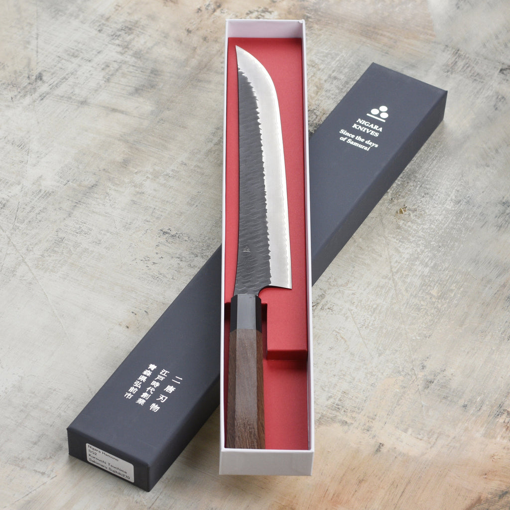 Nigara SG2 Kurouchi Tsuchime 10.6" Sakimaru Sujihiki