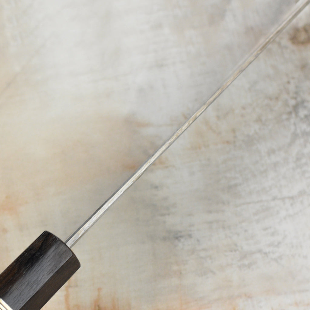 Shoichi Hashimoto Shiomachi Aogami #2 + Shirogami #2 Coreless Damascus 9.4" Gyuto