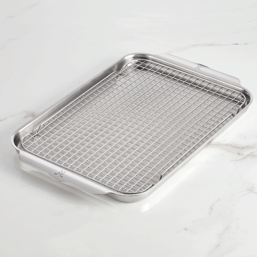 Hestan OvenBond Tri-Ply Half Sheet Pan, Set of 2 with Racks
