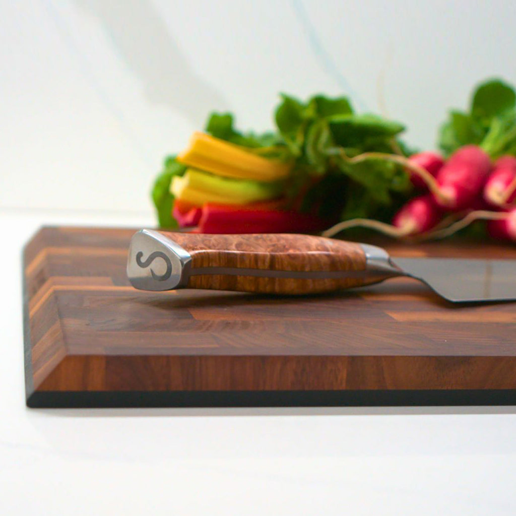 Steelport SteelCore 2-in-1 Walnut Cutting Board, 18x12"