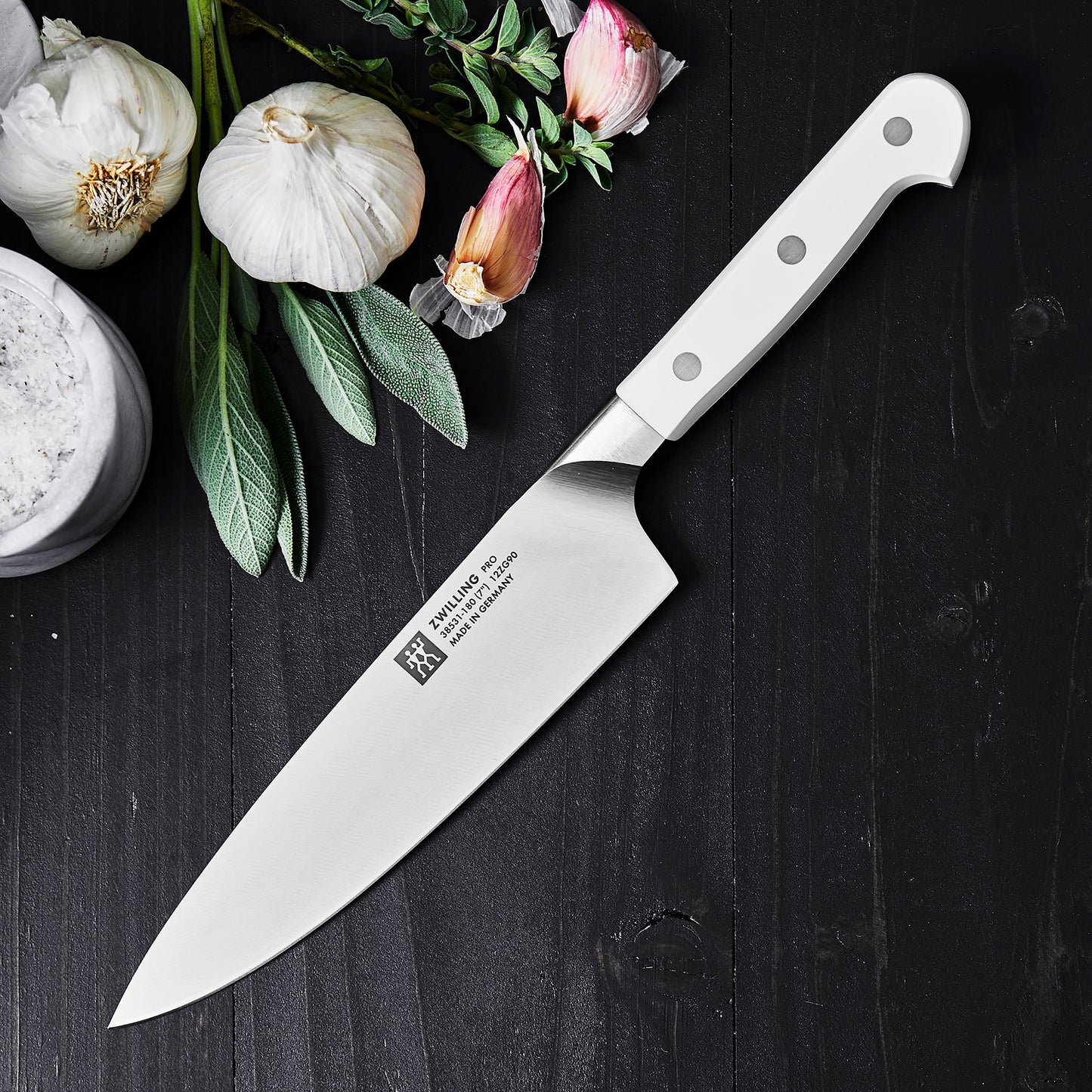 Zwilling Pro Le Blanc 7" Slim Chef's Knife