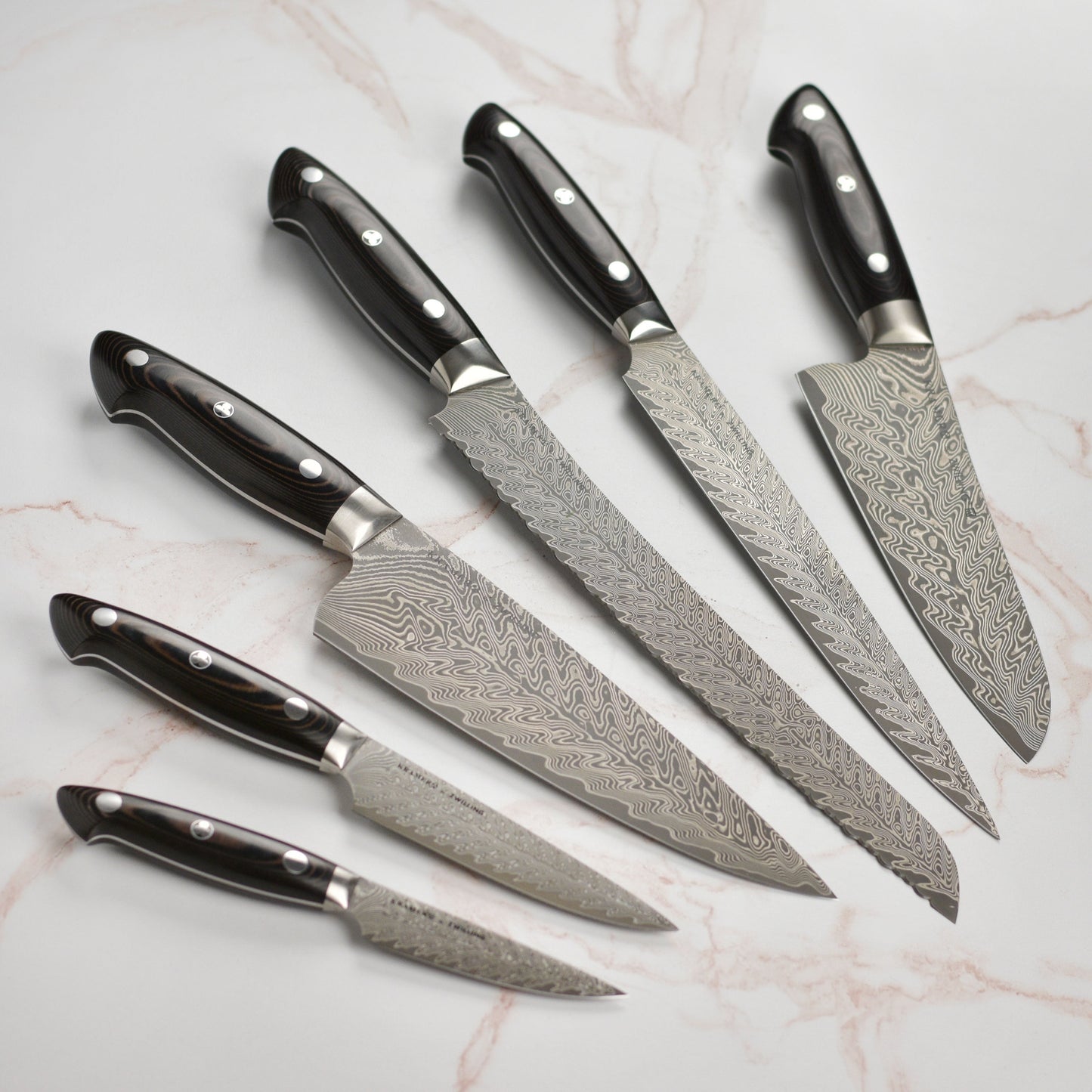 Kramer Stainless Damascus 14 Piece Knife Block Set