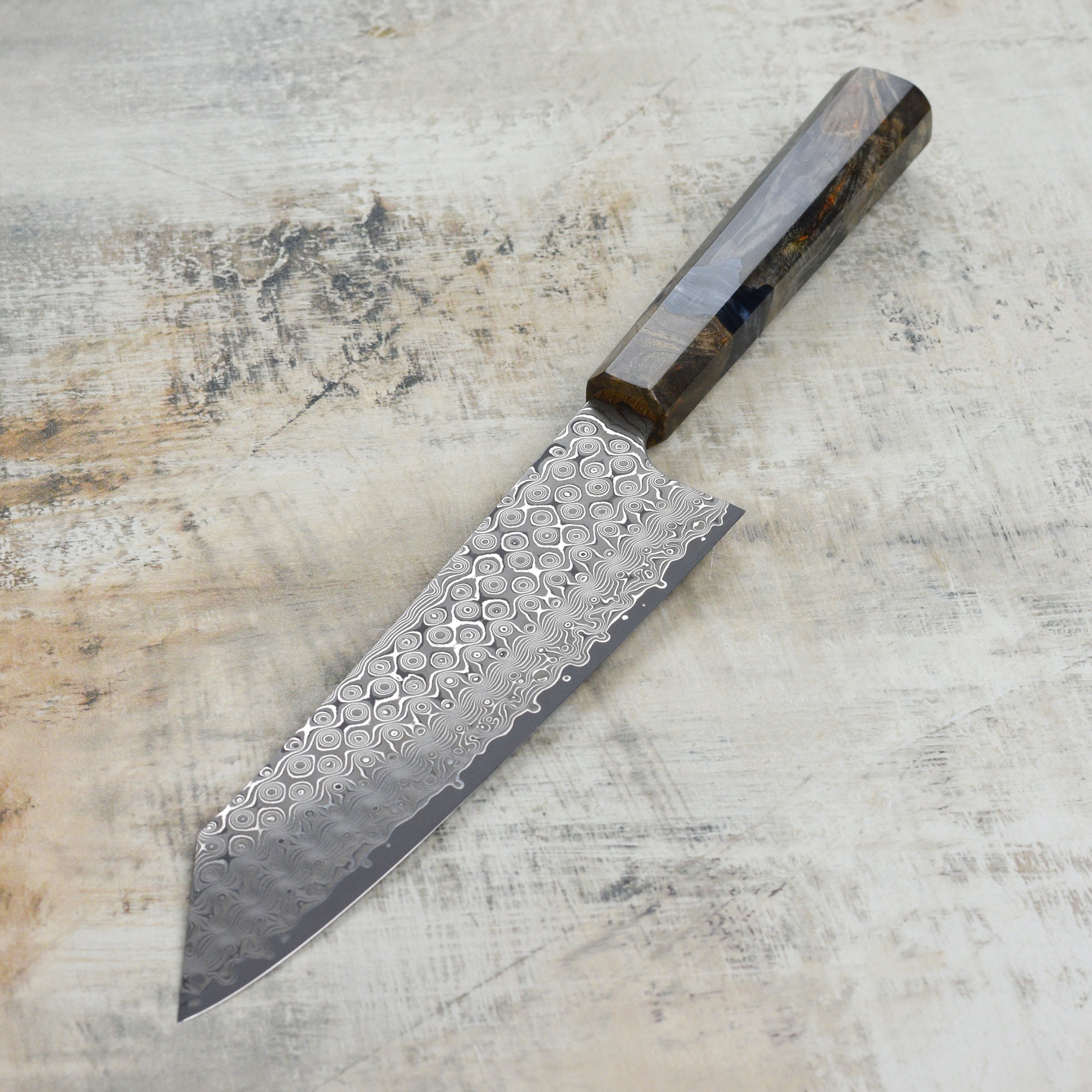 Nigara Anmon SG2 Damascus 8.25" Kiritsuke Gyuto