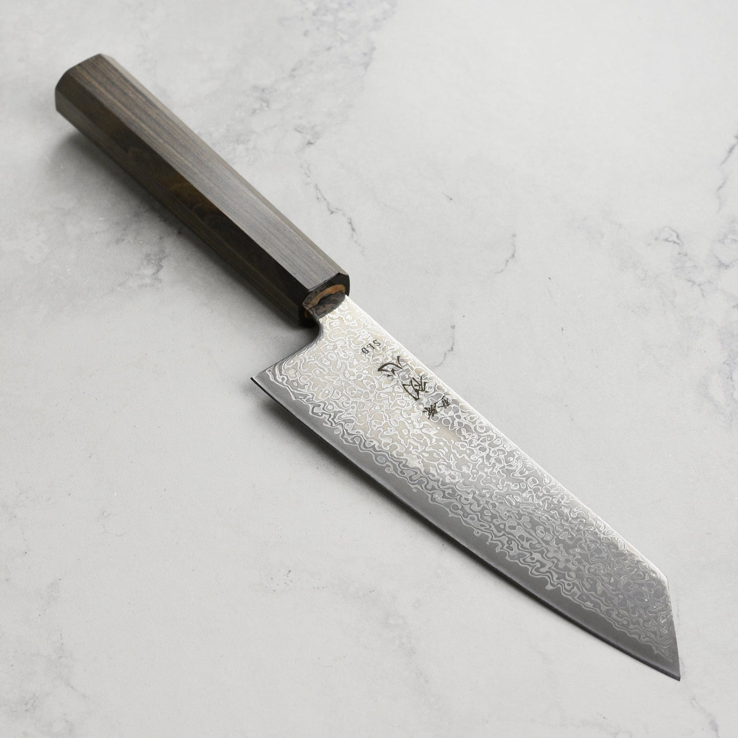 Hatsukokoro Hikari SLD Kurozome Damascus 6.7" Bunka
