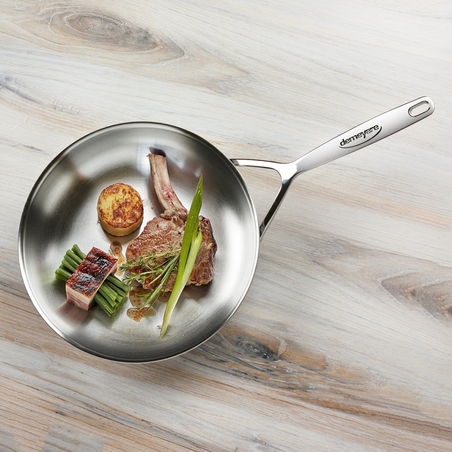 Demeyere 5-Plus 9.5" Stainless Steel Fry Pan