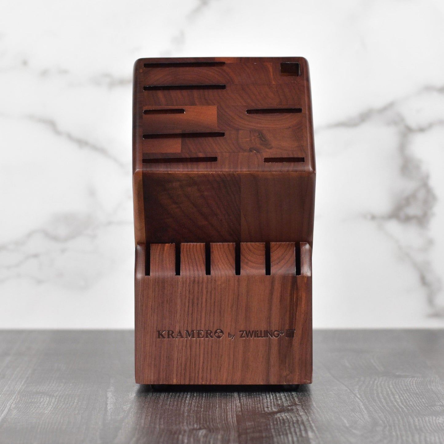 Kramer 14 Slot Walnut Knife Block