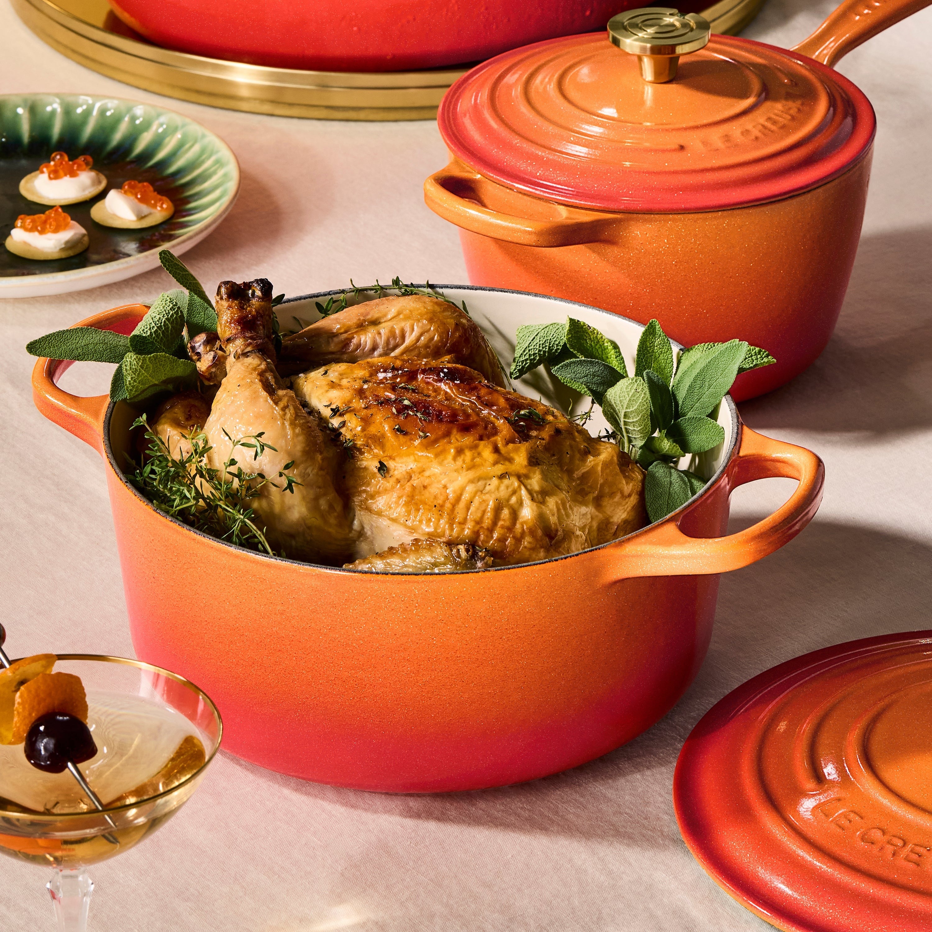 Le Creuset Signature Cast Iron 7.25-quart Flamme Doree Round Dutch Oven