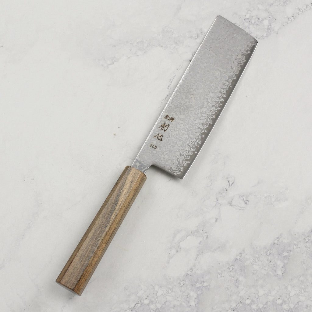 Hatsukokoro Hikari SLD Kurozome Damascus 6.3" Nakiri
