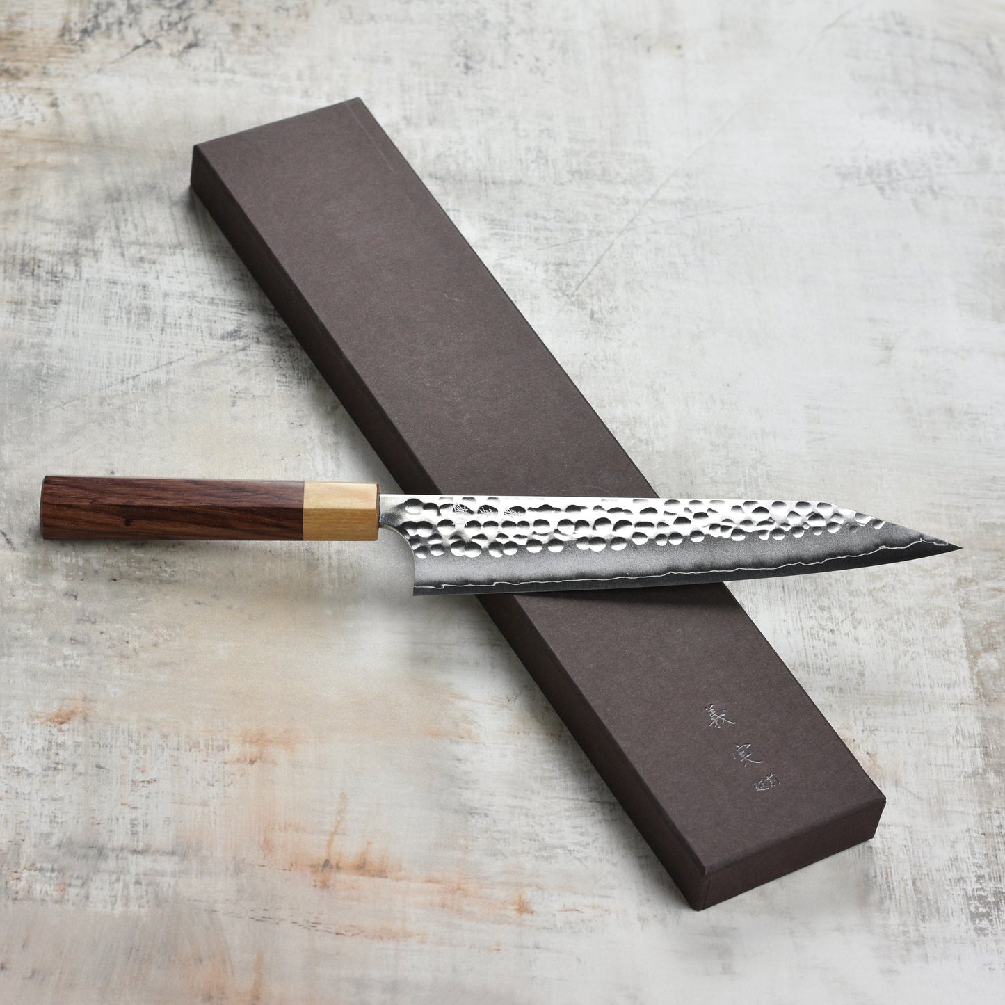 Yoshimi Kato Forged Ginsan Stainless Clad 8.25" Kiritsuke Gyuto