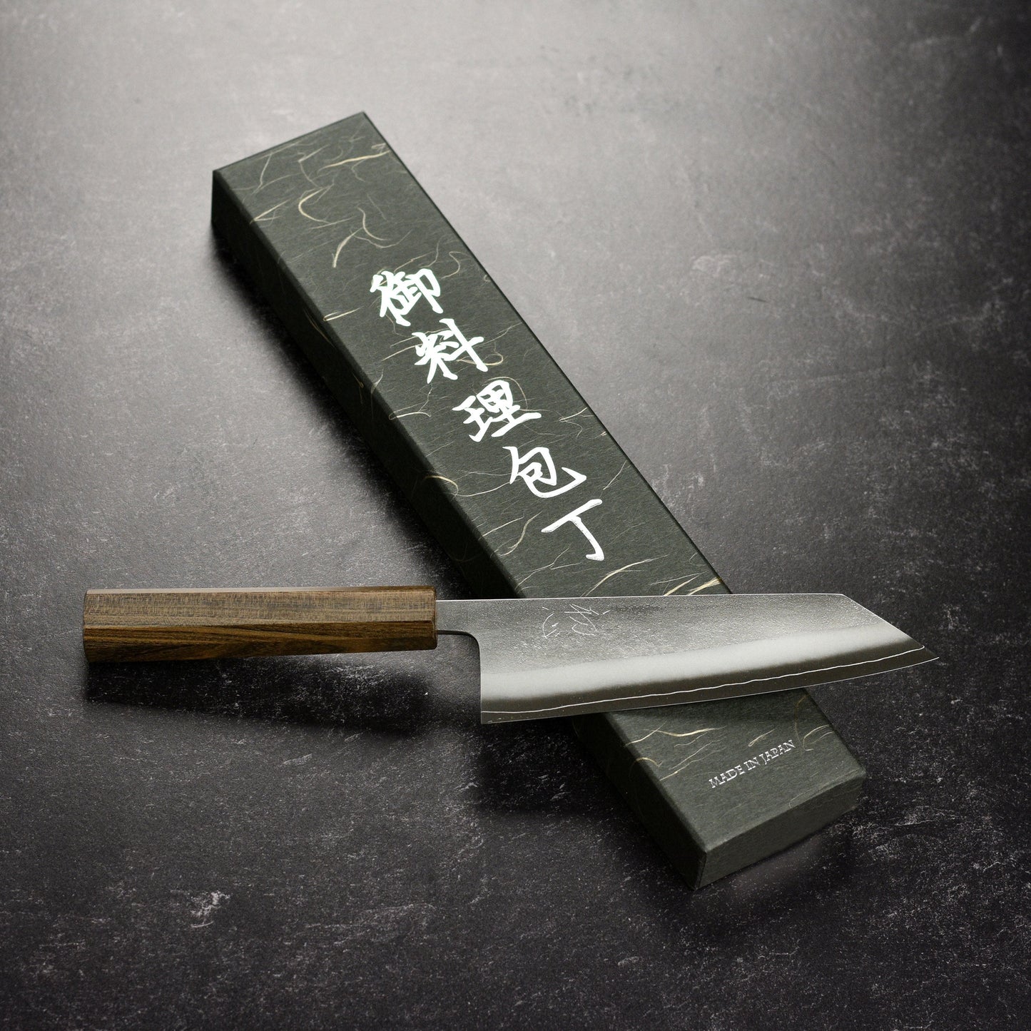 Yoshikane SKD Nashiji Stainless Clad 6.5" Bunka
