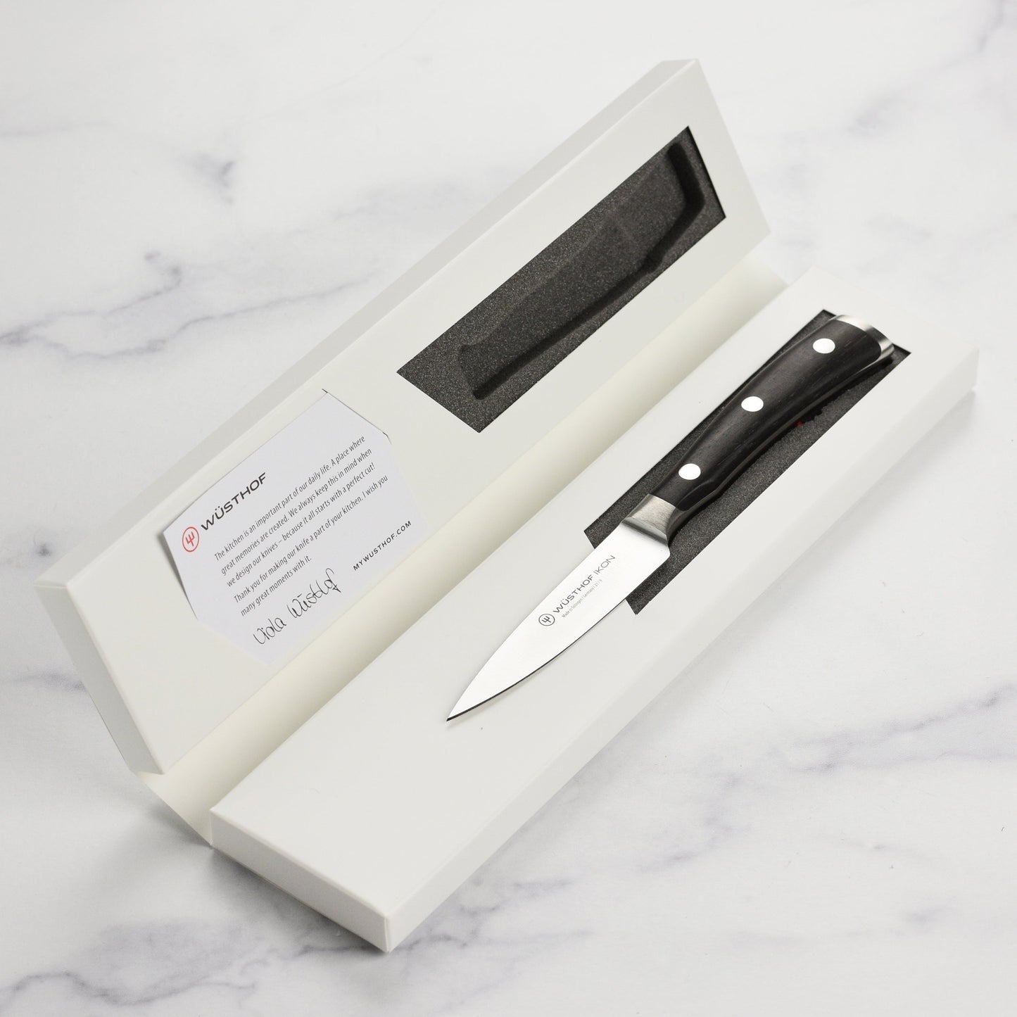 Wusthof Ikon Blackwood 3.5" Paring Knife