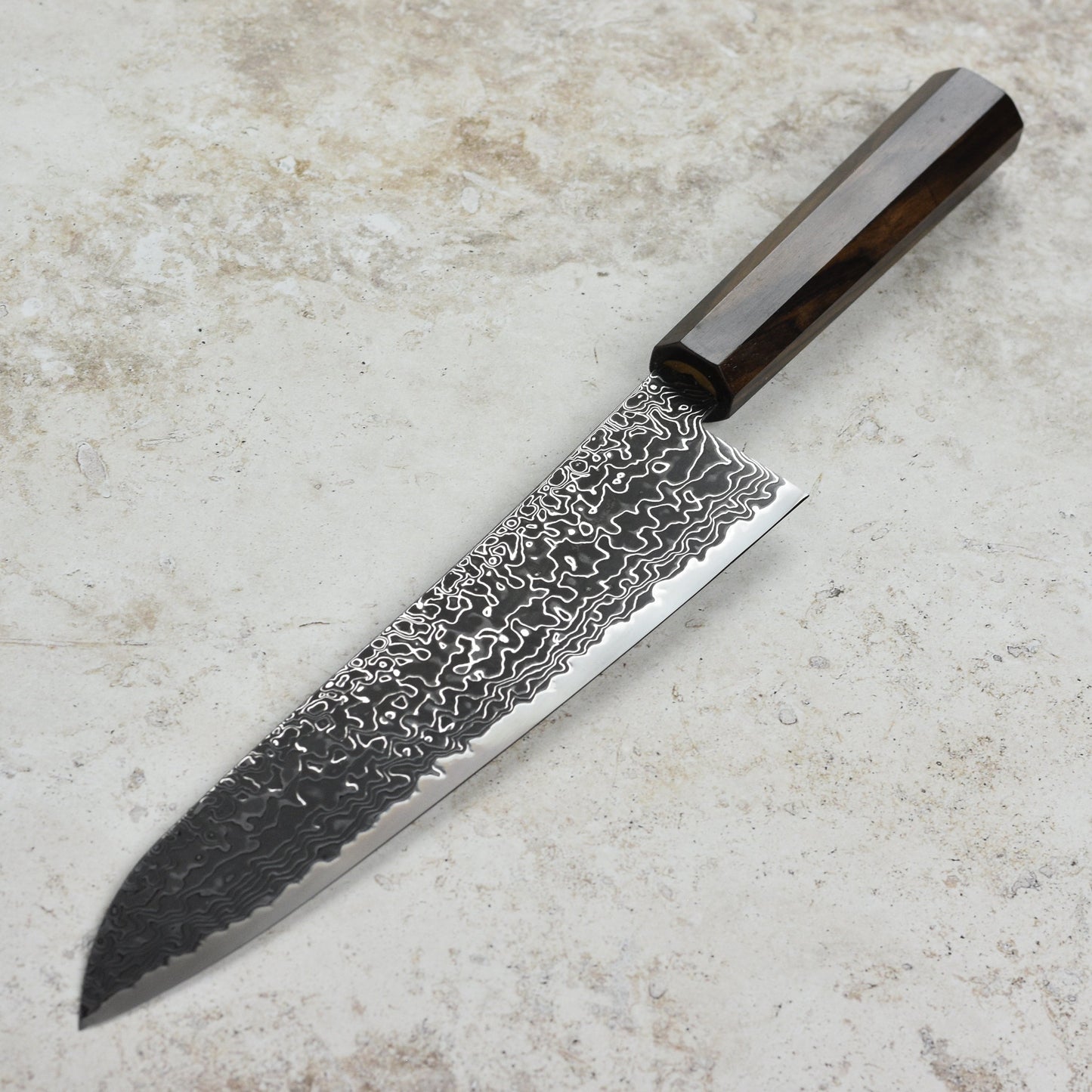 Hatsukokoro Ryuhyo SG2 Kurozome Damascus 9.4" Gyuto