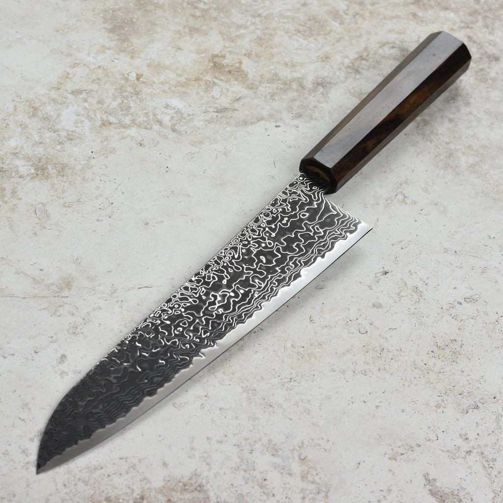 Hatsukokoro Ryuhyo SG2 Kurozome Damascus 9.4" Gyuto