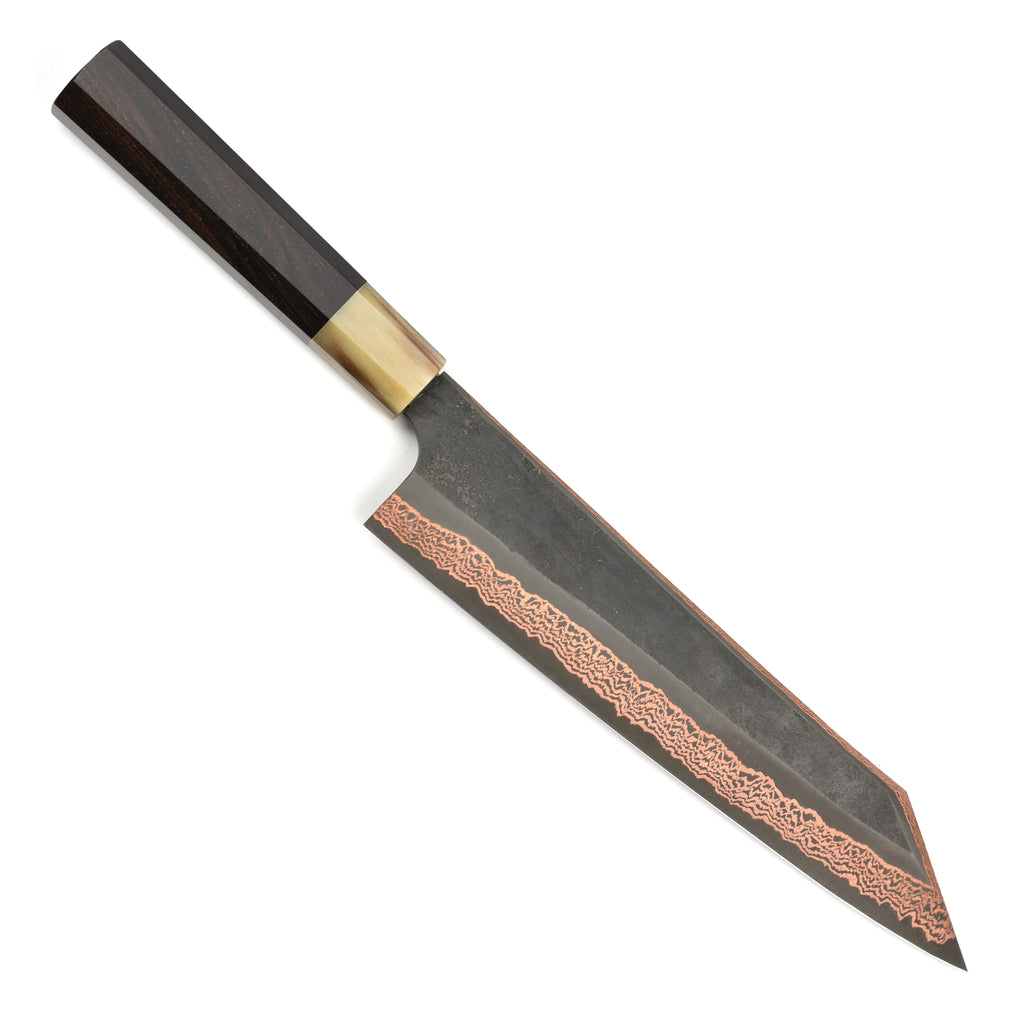 Hatsukokoro Yorokobi SLD Kurouchi Copper Damascus 9.4" Kiritsuke