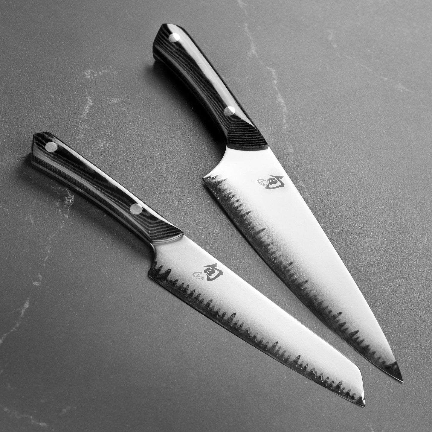 Shun Narukami Blue #2 Carbon Steel Chef's & Master Utility Knife Set