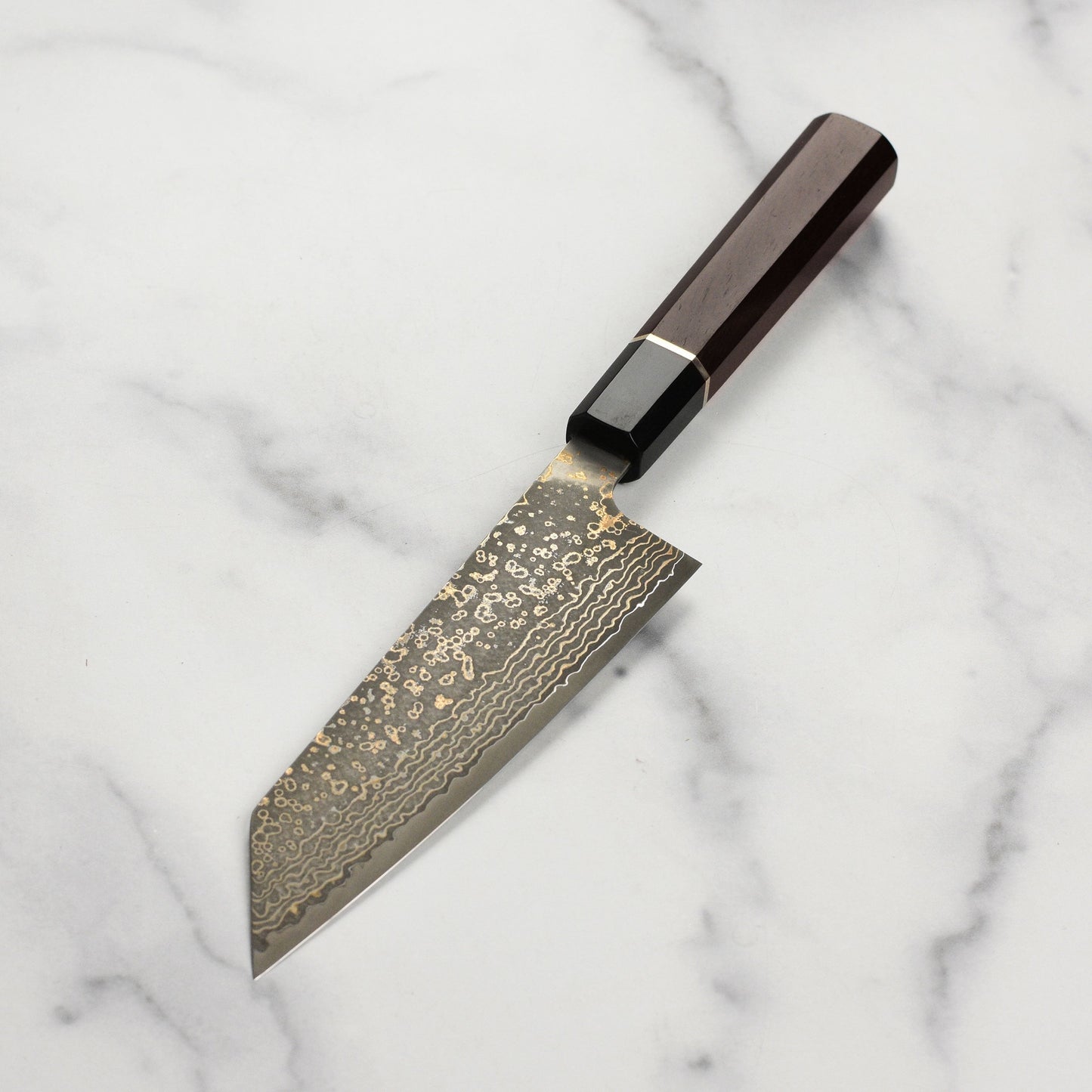 Saji Black Gold Damascus 6.7" Bunka