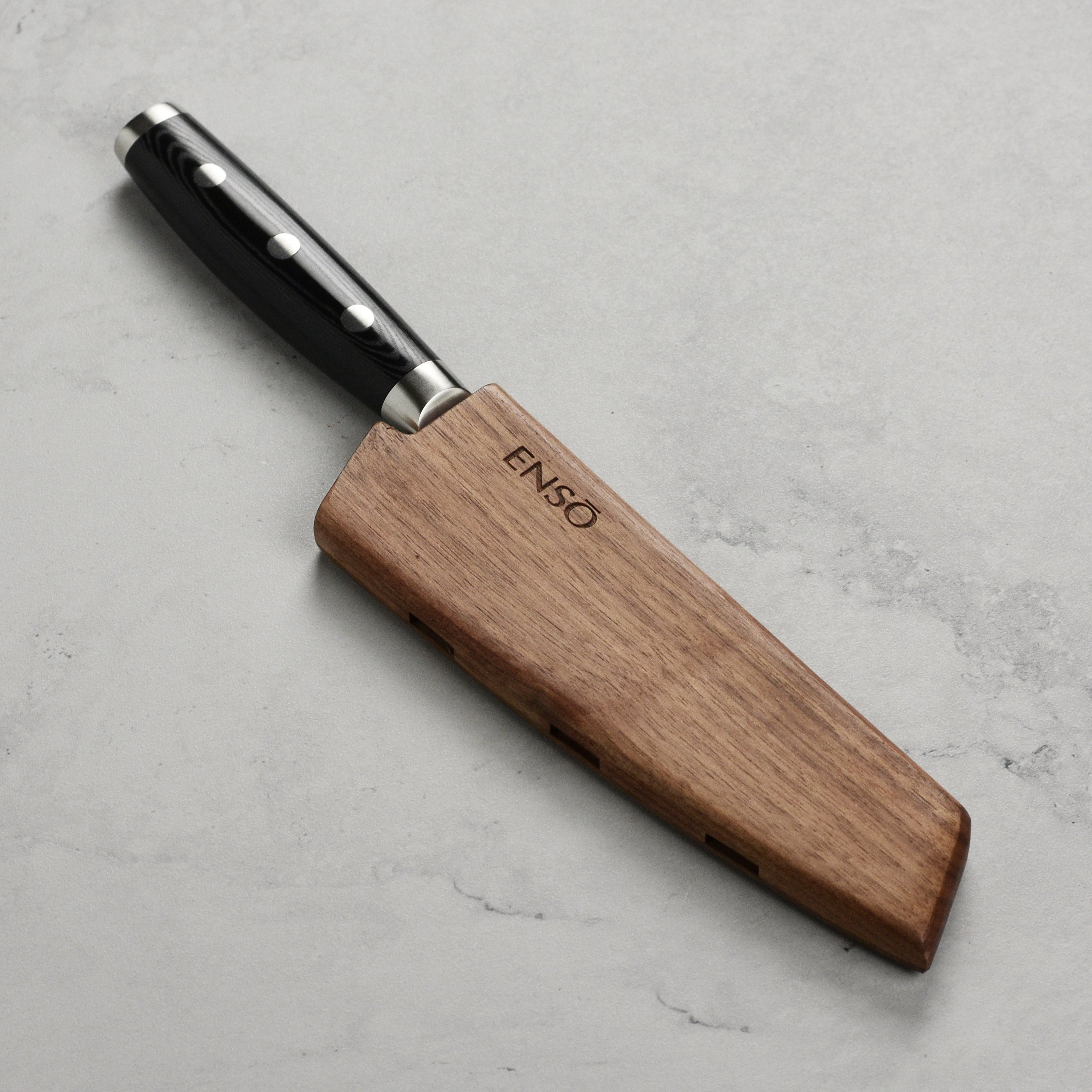 Enso Walnut Magnetic Sheath for 5.5" Prep Knife