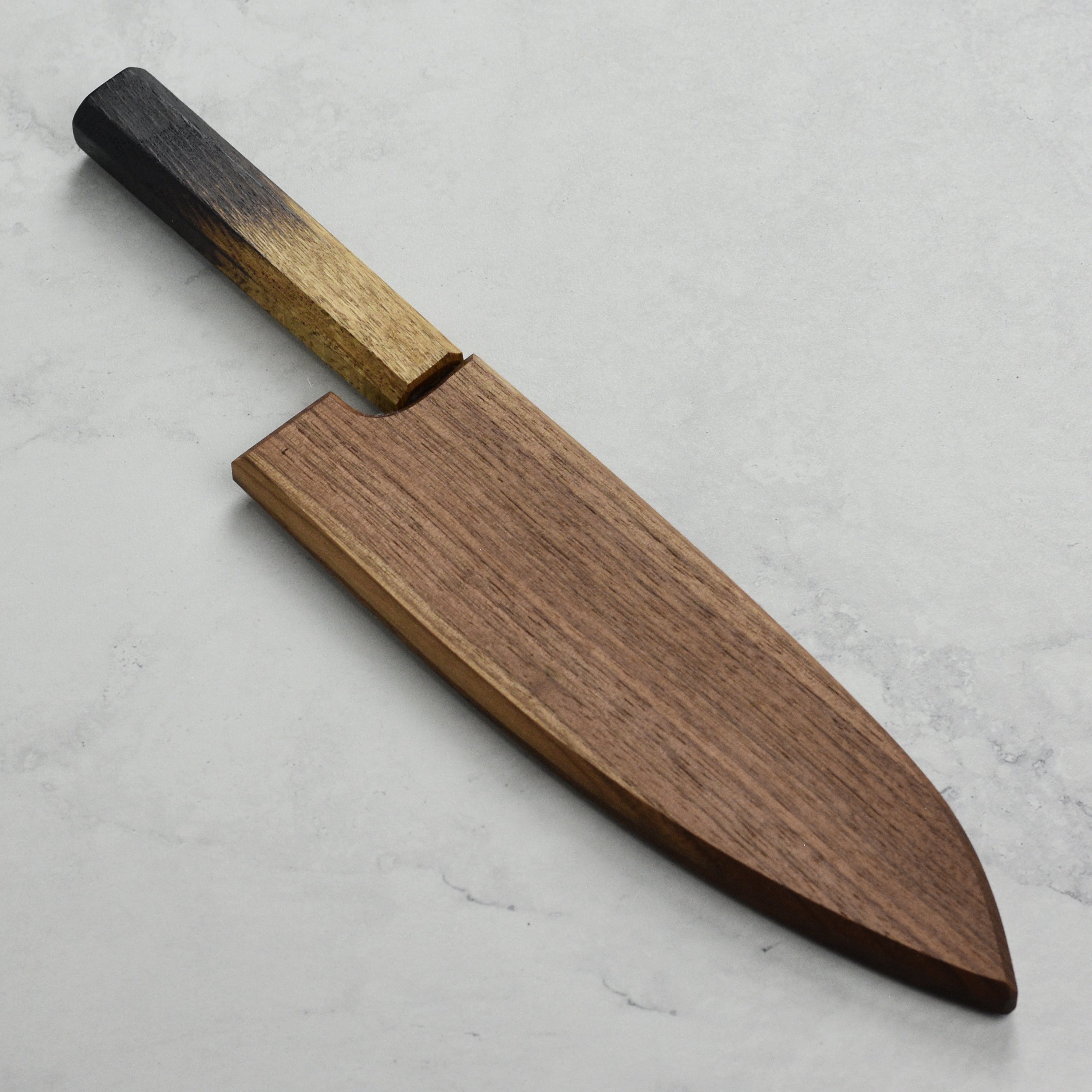 Walnut Magnetic Saya for 7" Santoku