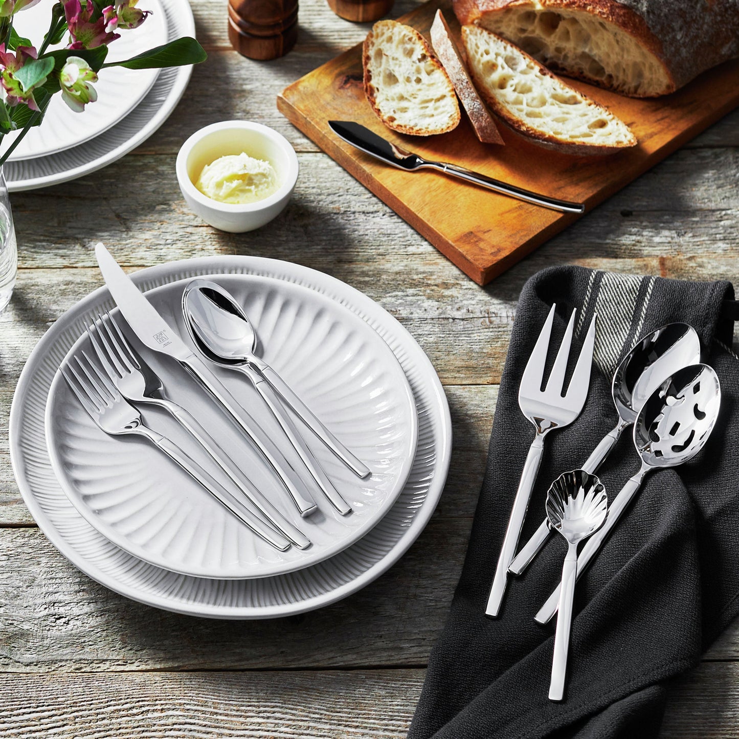 Zwilling Opus 45 Piece Stainless Steel Flatware Set