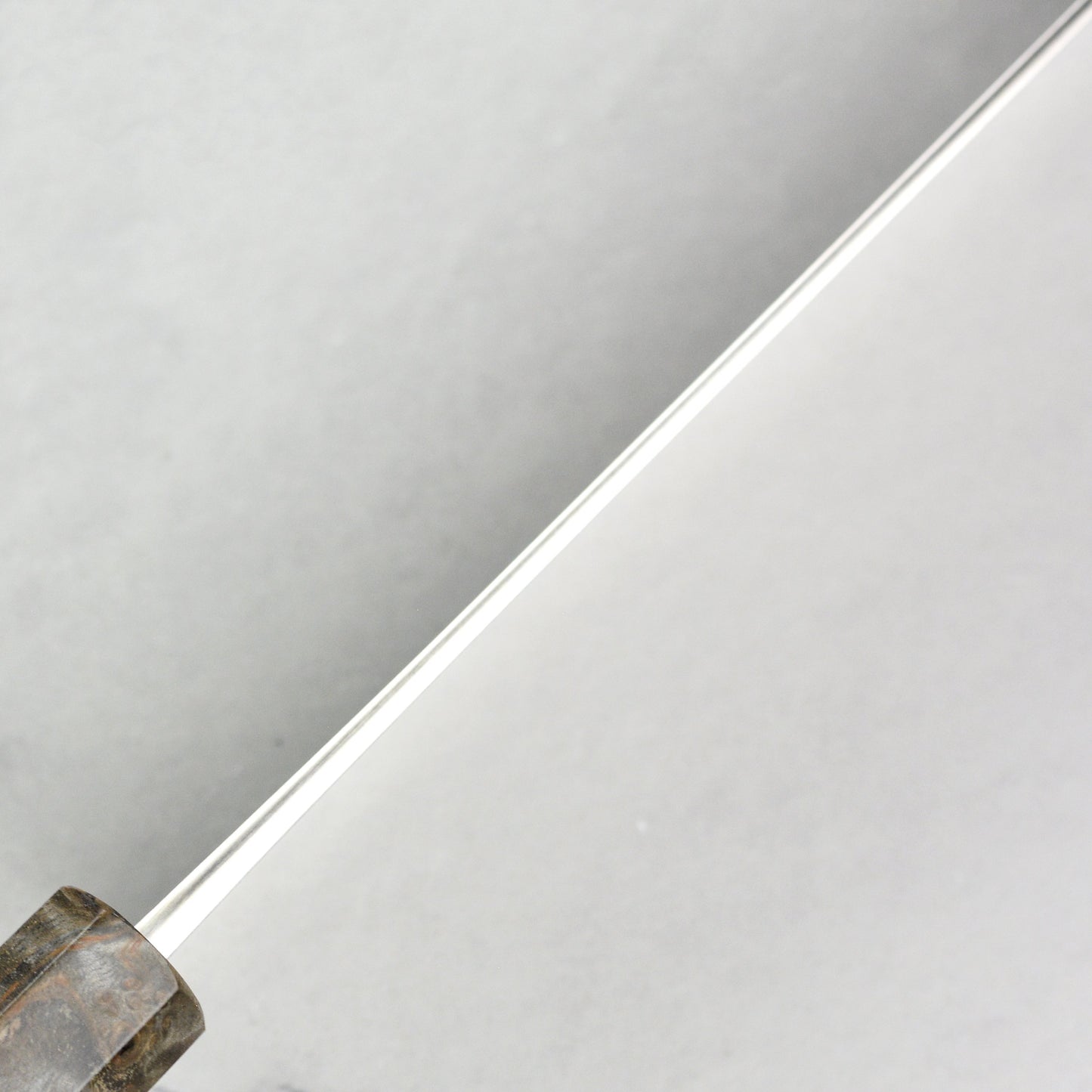 Yoshikane SKD Nashiji Stainless Clad 6.5" Nakiri, Stabilized Birch