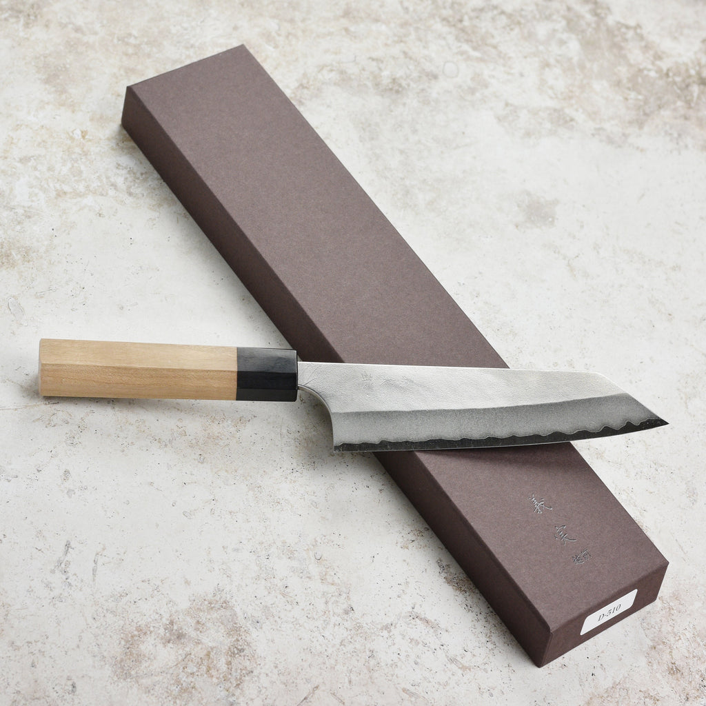 Yoshimi Kato Aogami Super Nashiji Stainless Clad 6.7" Bunka