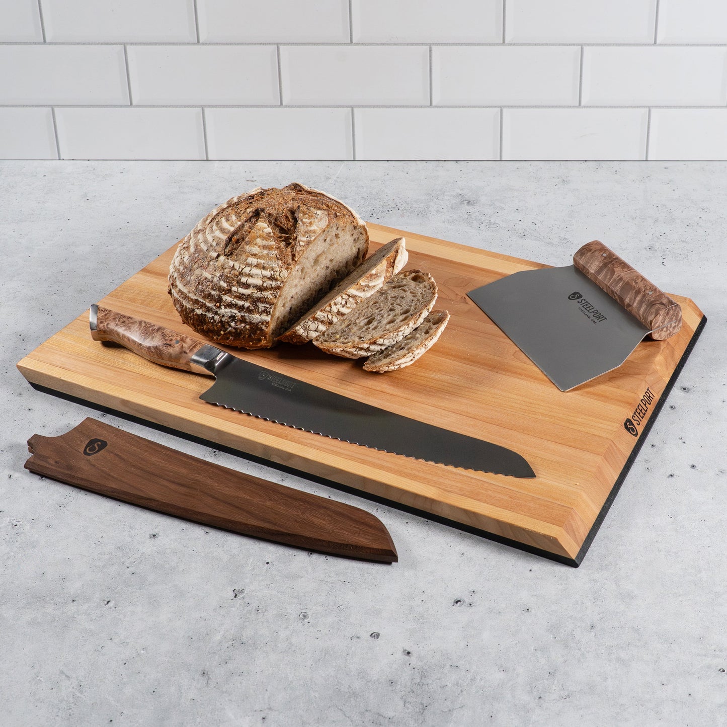 Steelport SteelCore 2-in-1 Maple Cutting Board, 18x12"
