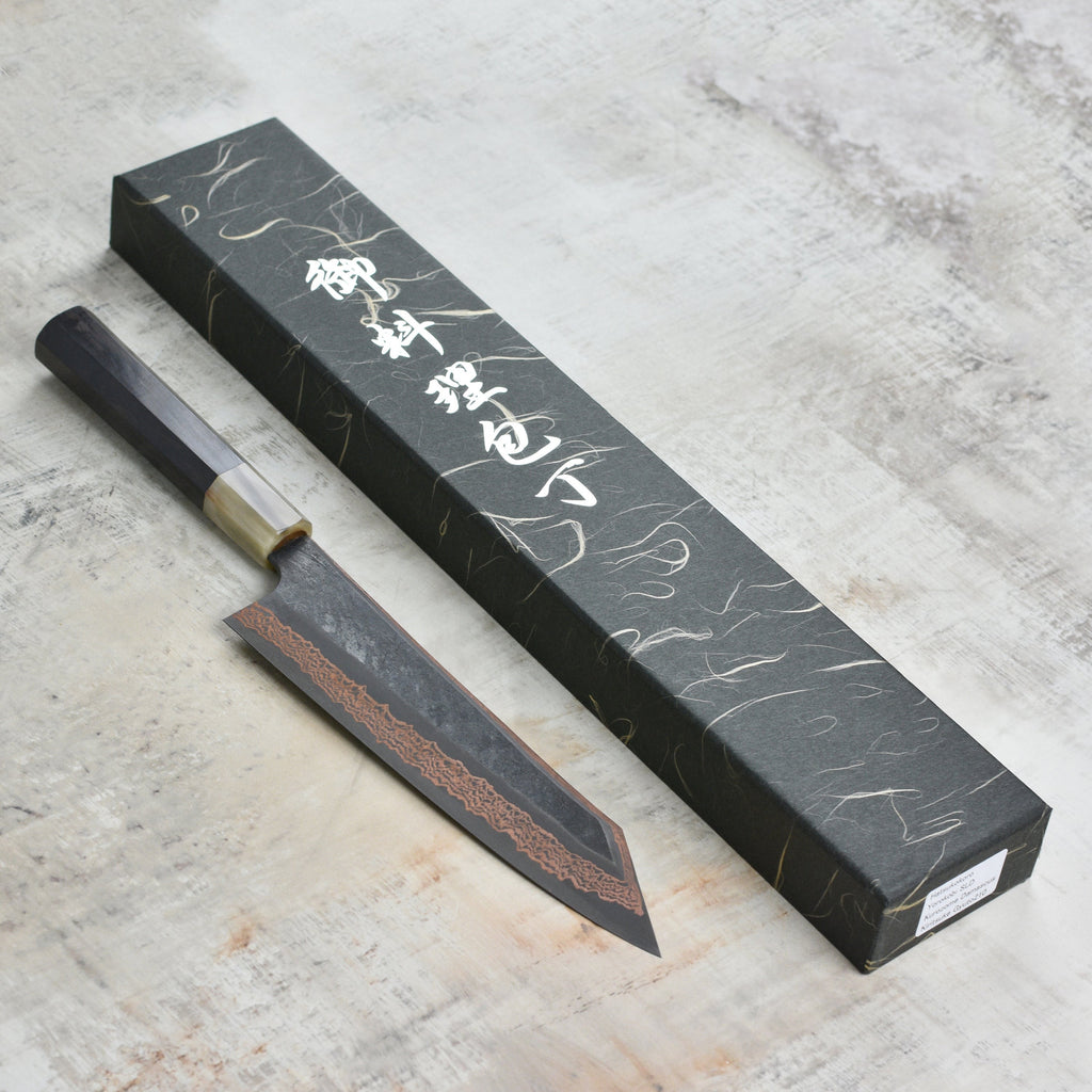 Hatsukokoro Yorokobi SLD Kurouchi Copper Damascus 8.25" Kiritsuke