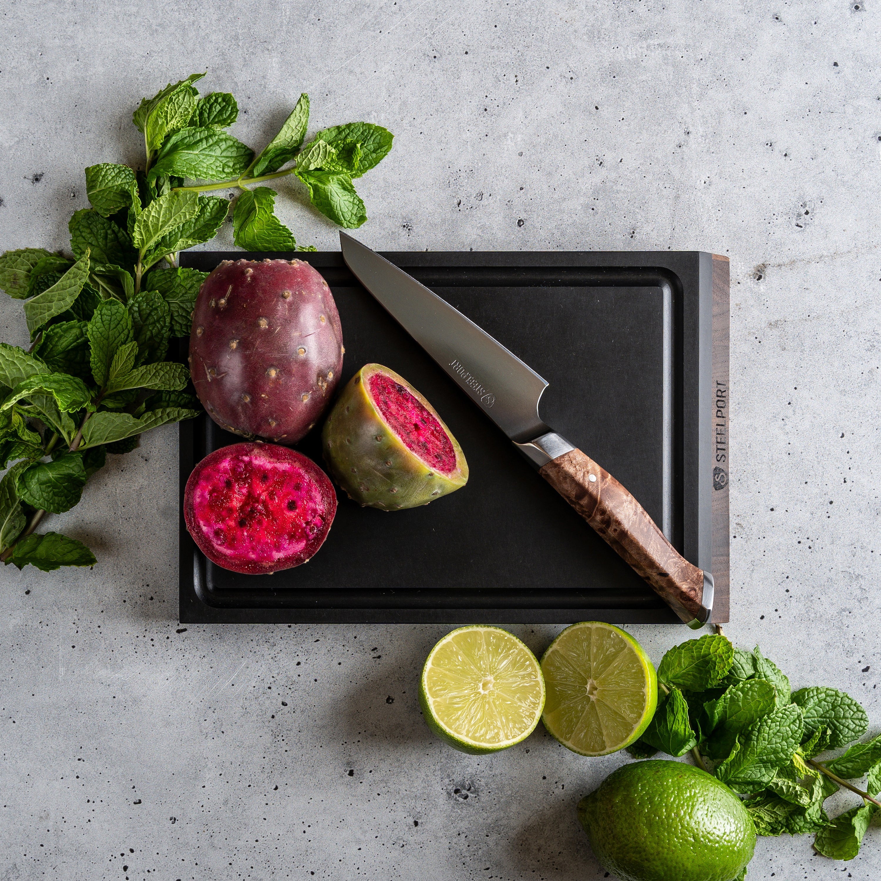 Steelport SteelCore 2-in-1 Walnut Cutting Board, 9x6"