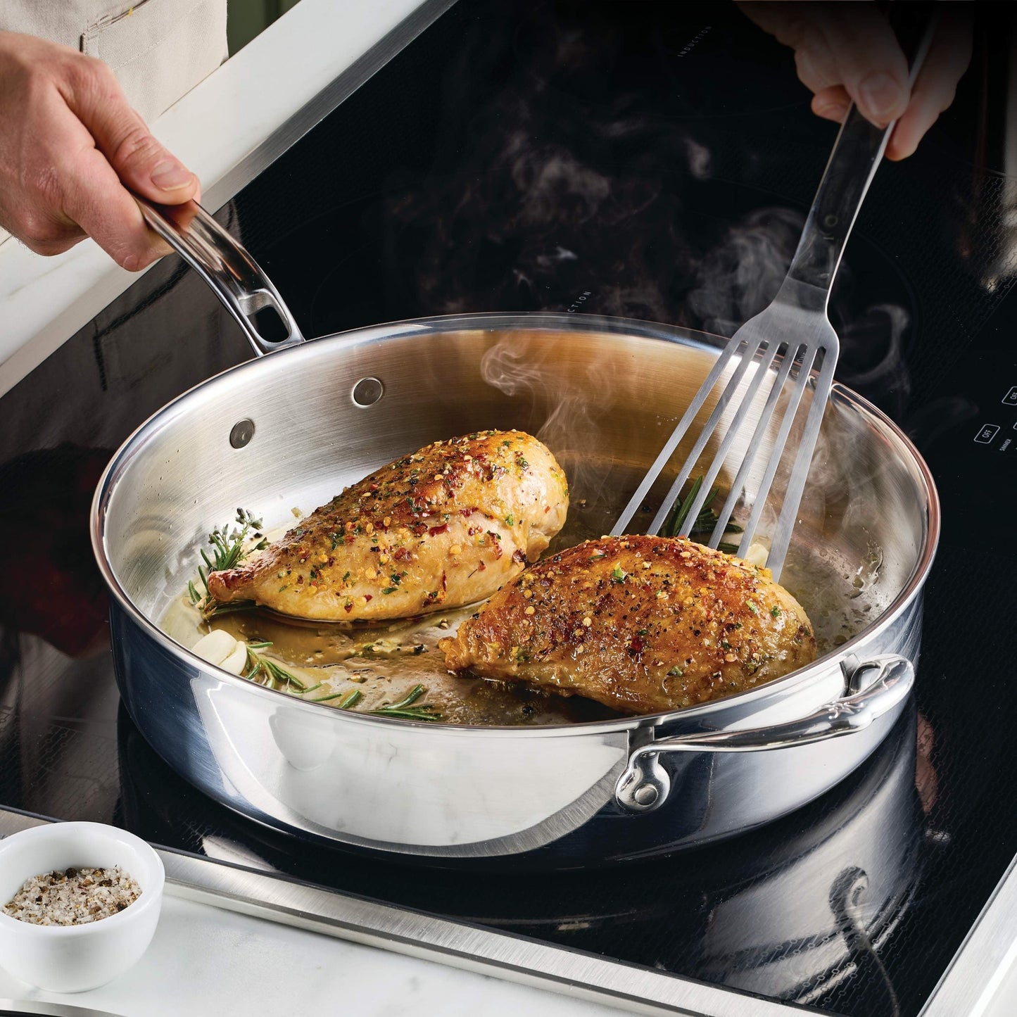 Hestan ProBond Luxe 5-quart Stainless Steel Saute Pan
