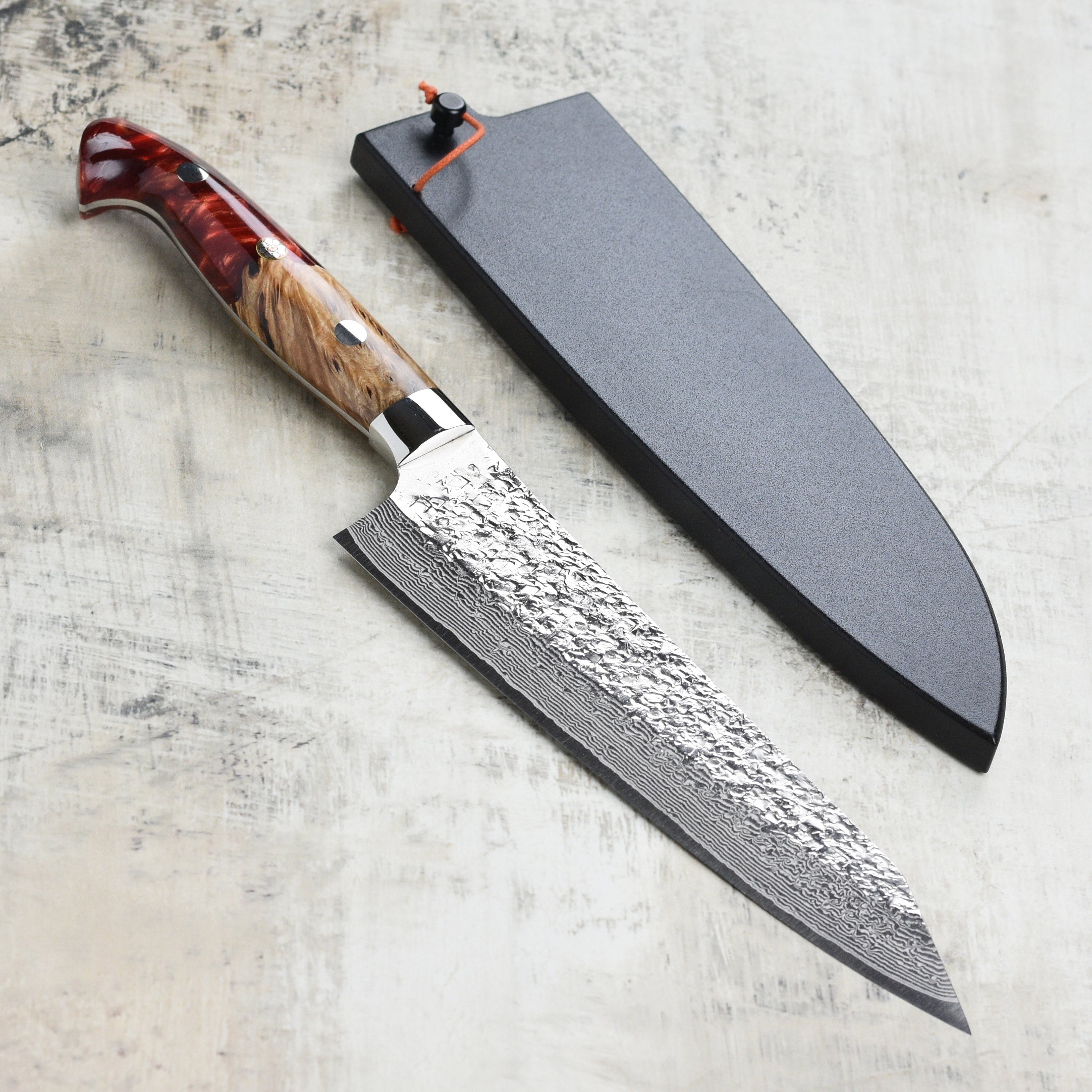 Kurosaki Shizuku Forged SG2 Damascus 7" Gyuto with Saya