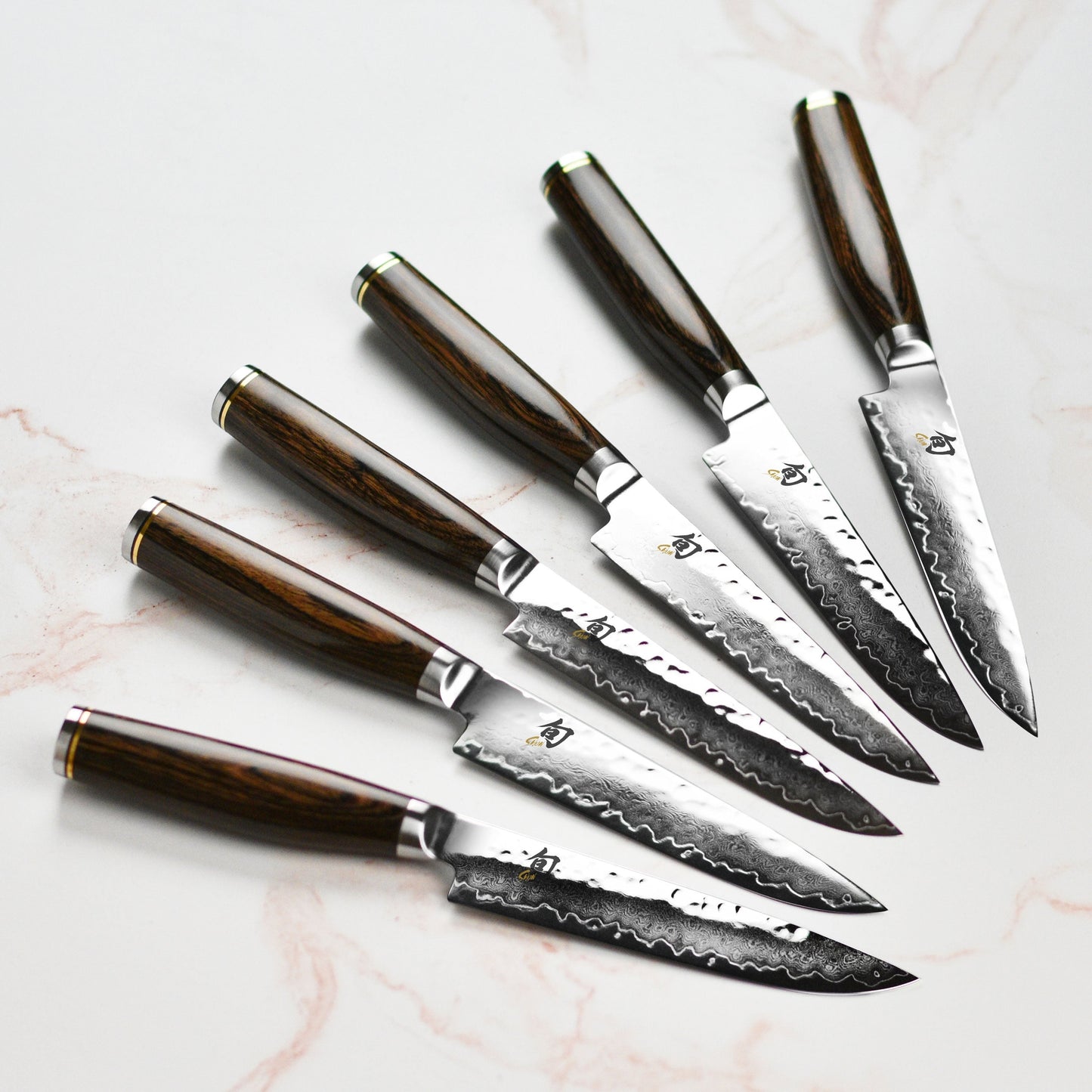 Shun Premier 6 Piece Steak Knife Set with Block