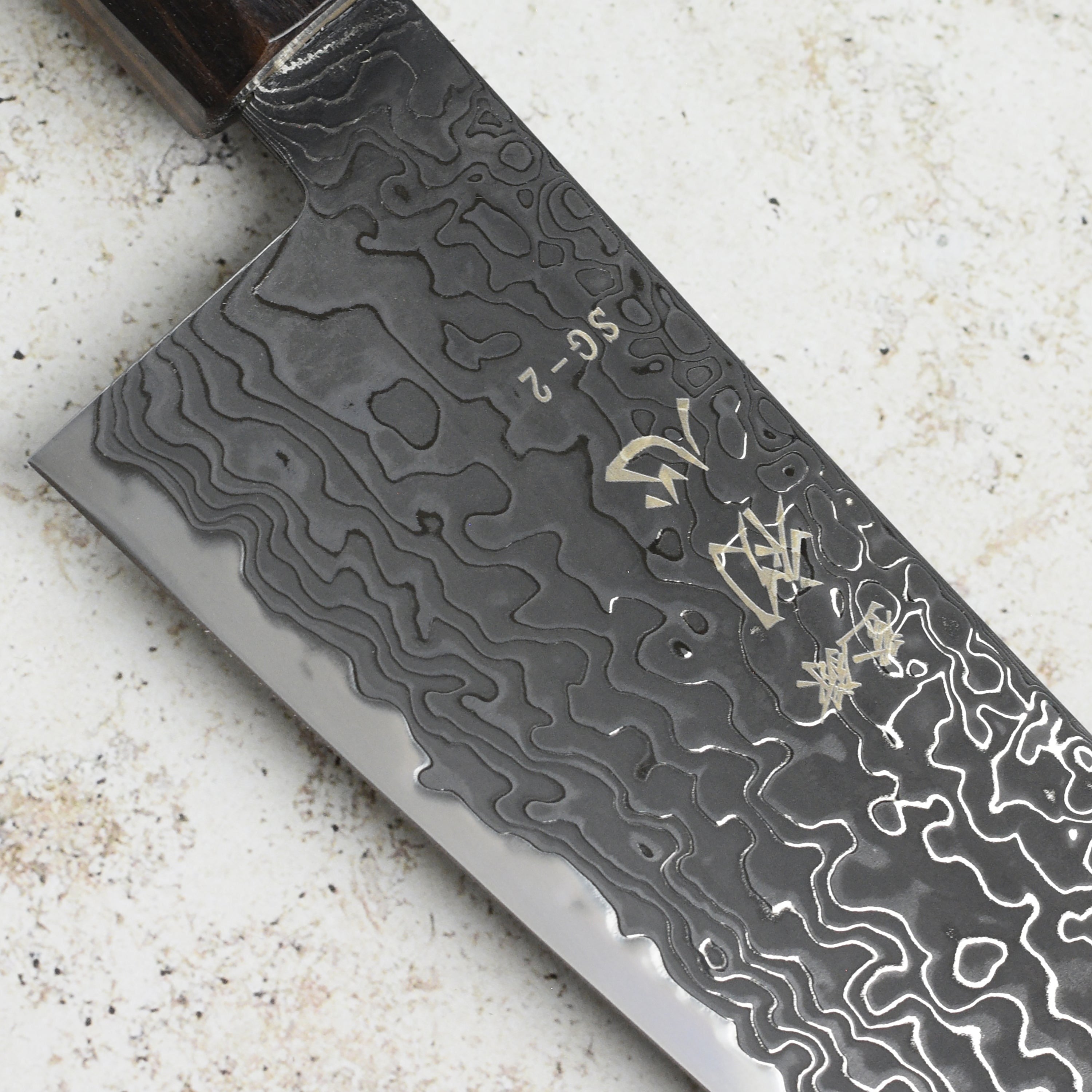 Hatsukokoro Ryuhyo SG2 Kurozome Damascus 9.4" Gyuto
