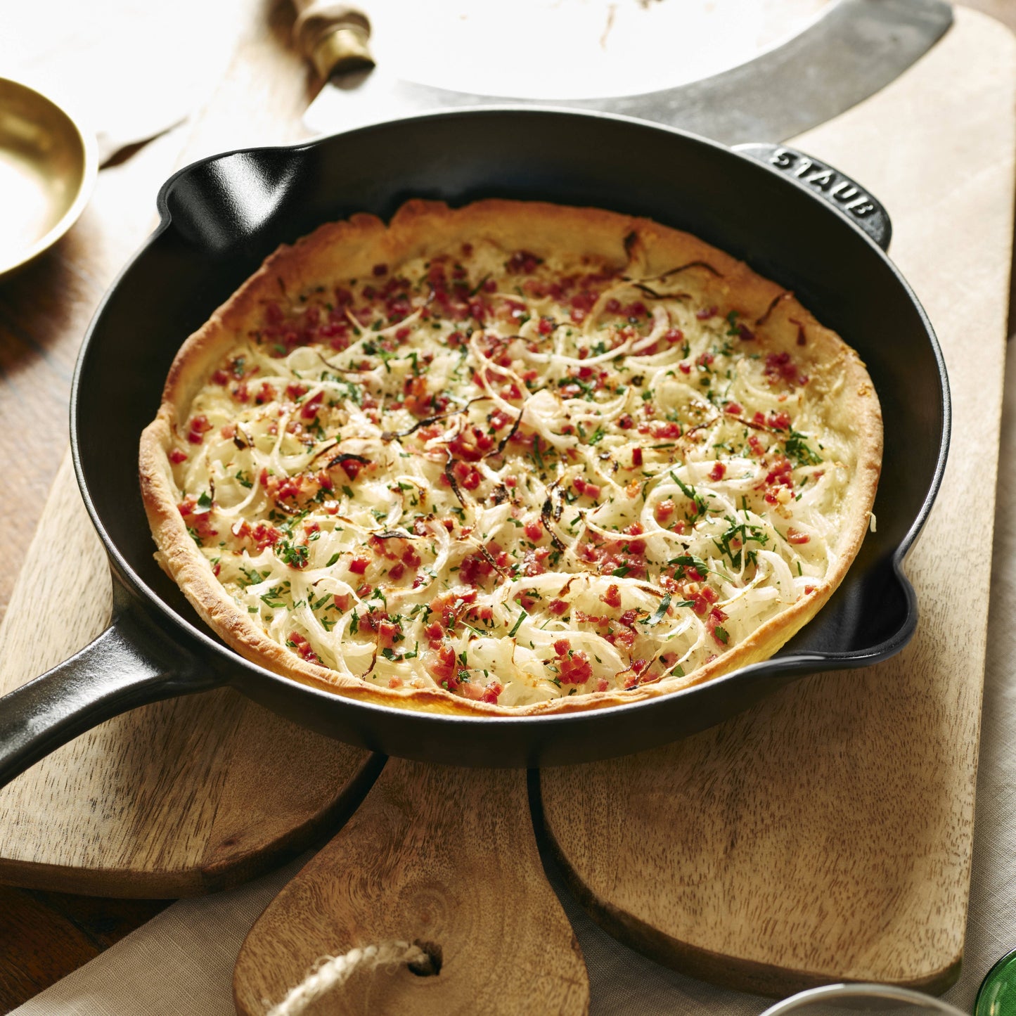 Staub 11" Matte Black Cast Iron Deep Traditional Skillet