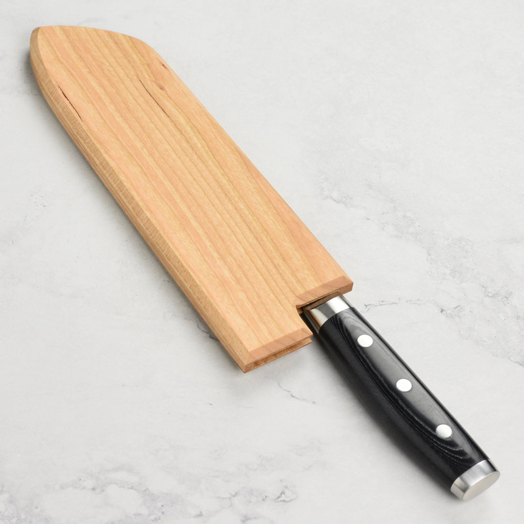 Magnetic Saya for Bunka & Santoku Knives, Cherry