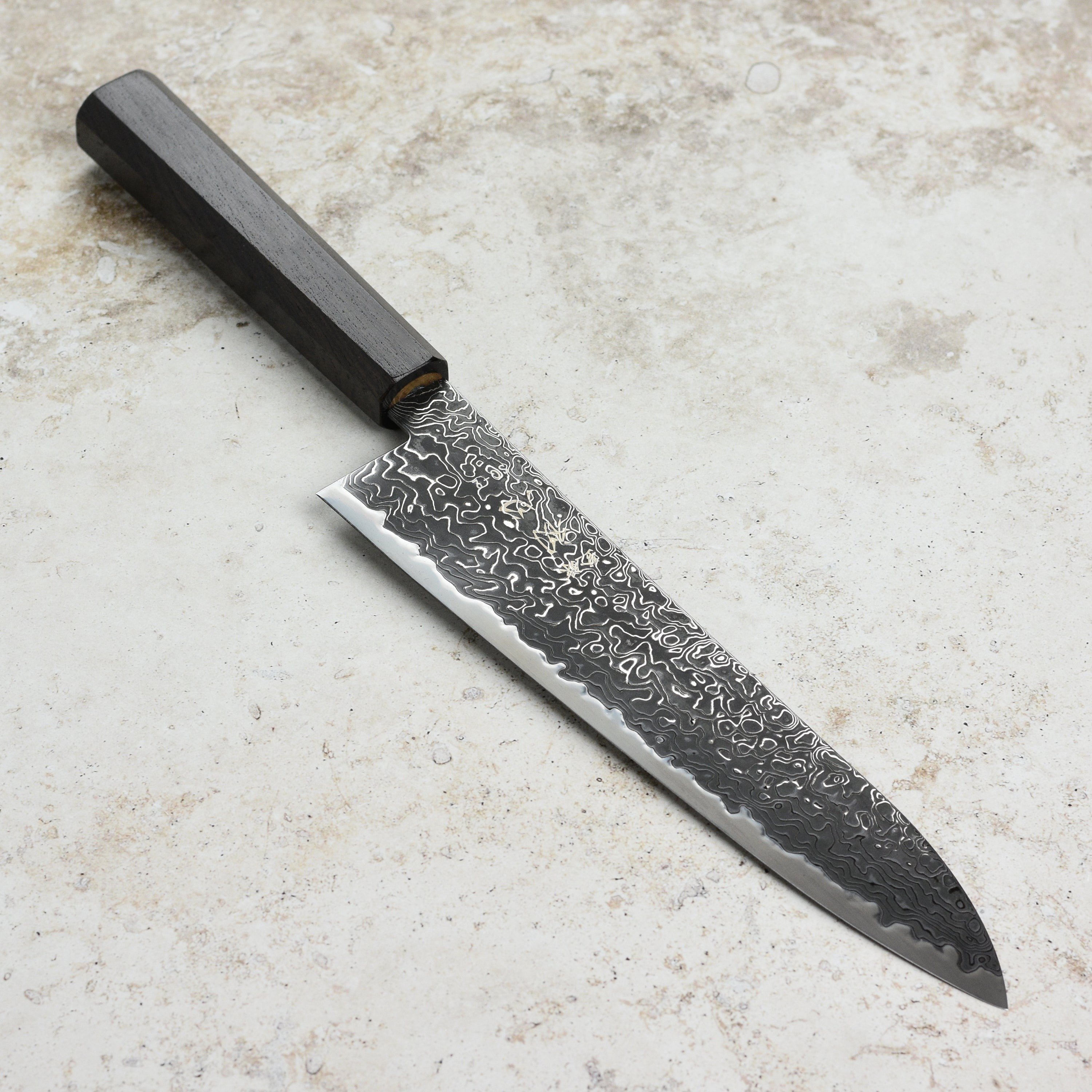 Hatsukokoro Ryuhyo SG2 Kurozome Damascus 8.25" Gyuto