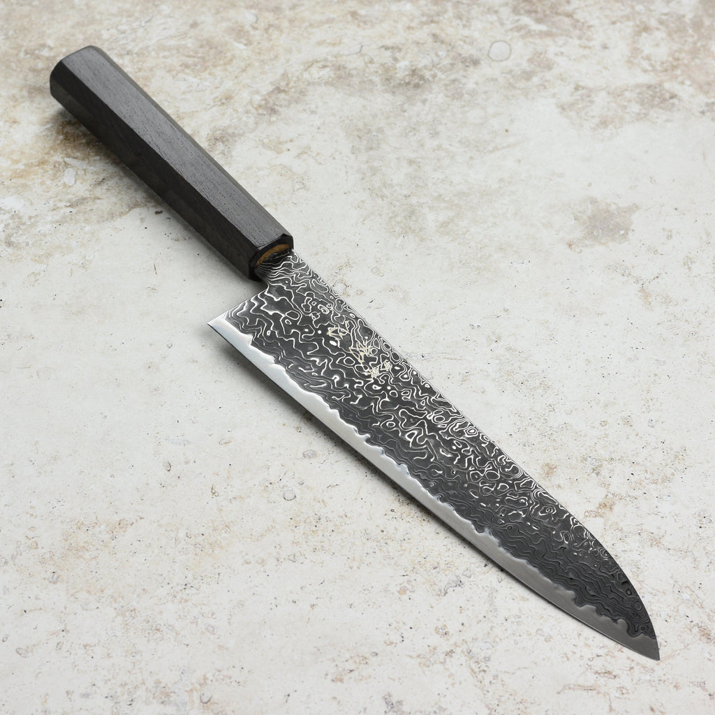 Hatsukokoro Ryuhyo SG2 Kurozome Damascus 8.25" Gyuto