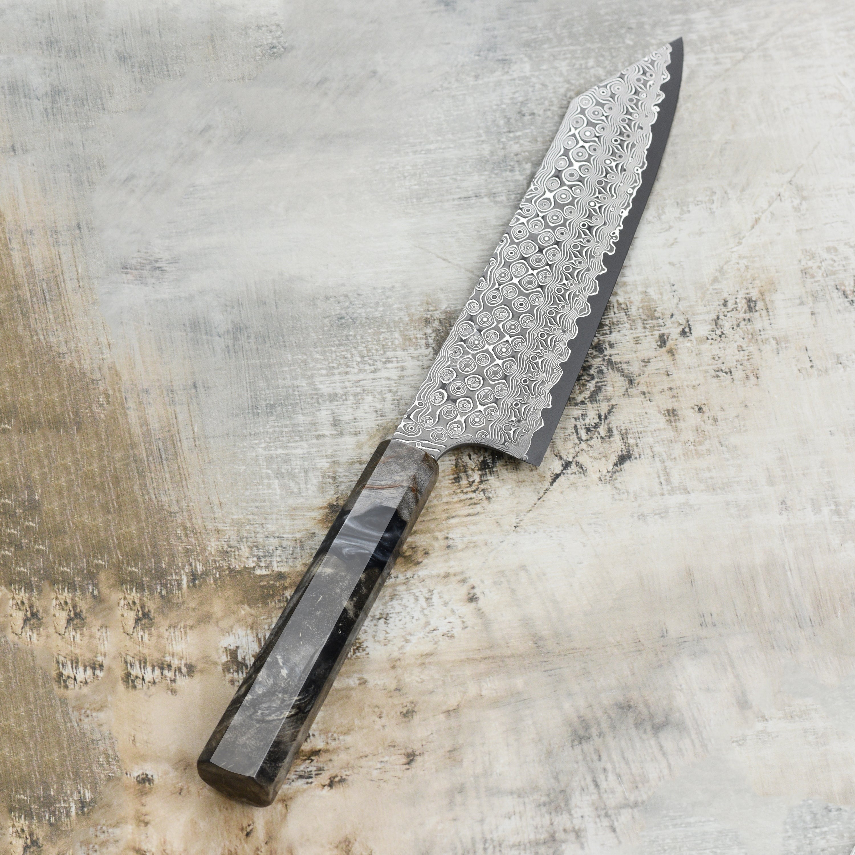 Nigara Anmon SG2 Damascus 8.25" Kiritsuke Gyuto