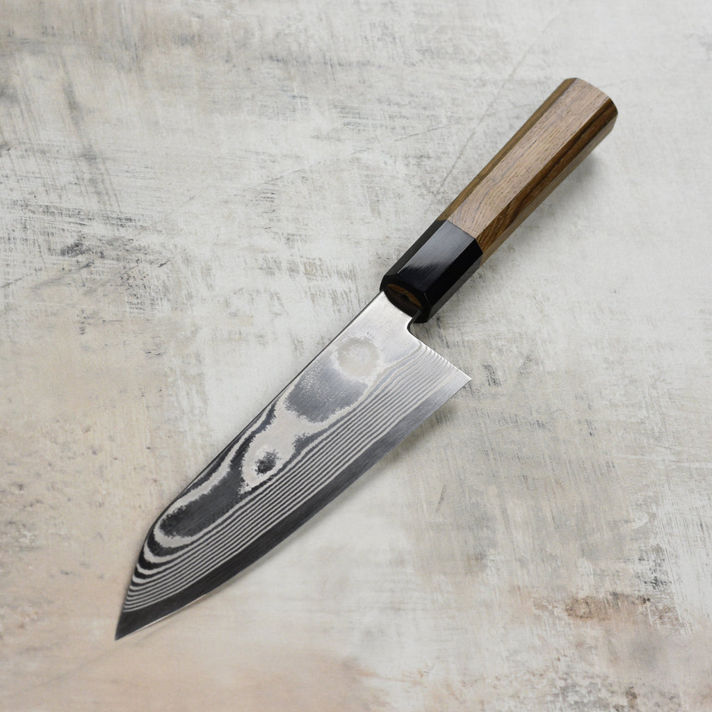 Hatsukokoro Ginsou Ginsan Damascus 7" Bunka