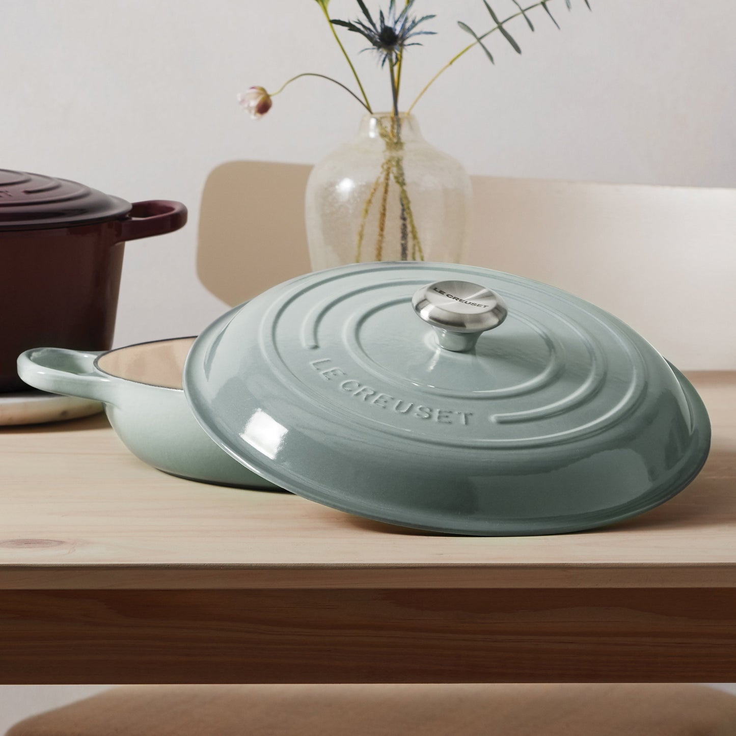 Le Creuset Signature Cast Iron 5-quart Sea Salt Braiser