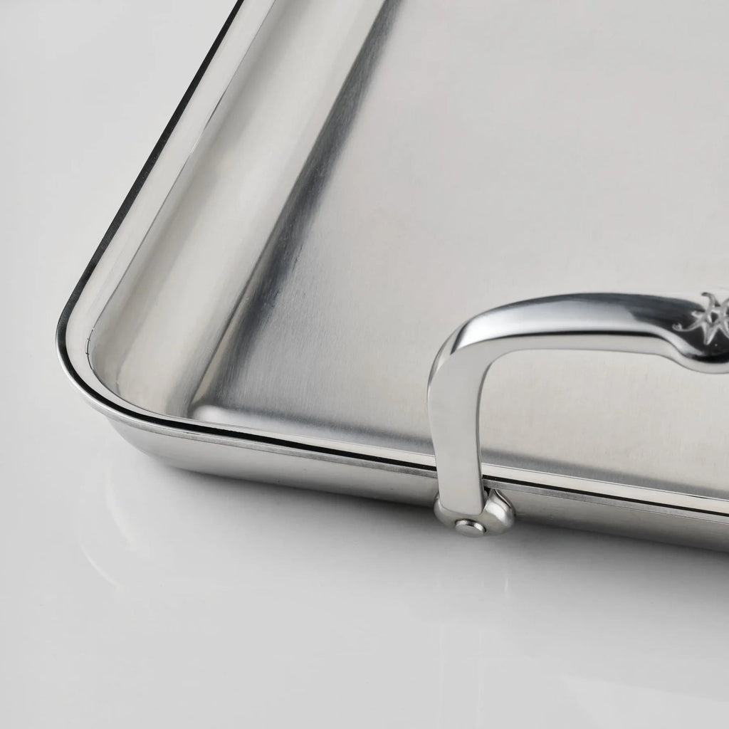 Hestan Tri-Ply Double Burner Griddle, 21" x 13"