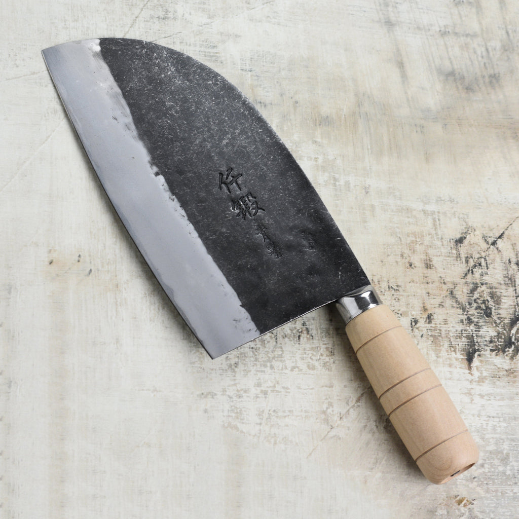 Sentan Forged Aogami #2 Kurouchi 7.5" Santoku Cleaver