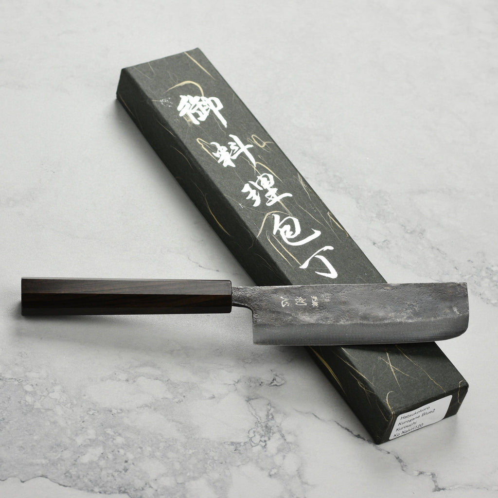 Hatsukokoro Kurogane Aogami #2 Kurouchi 4.7" Ko-Nakiri