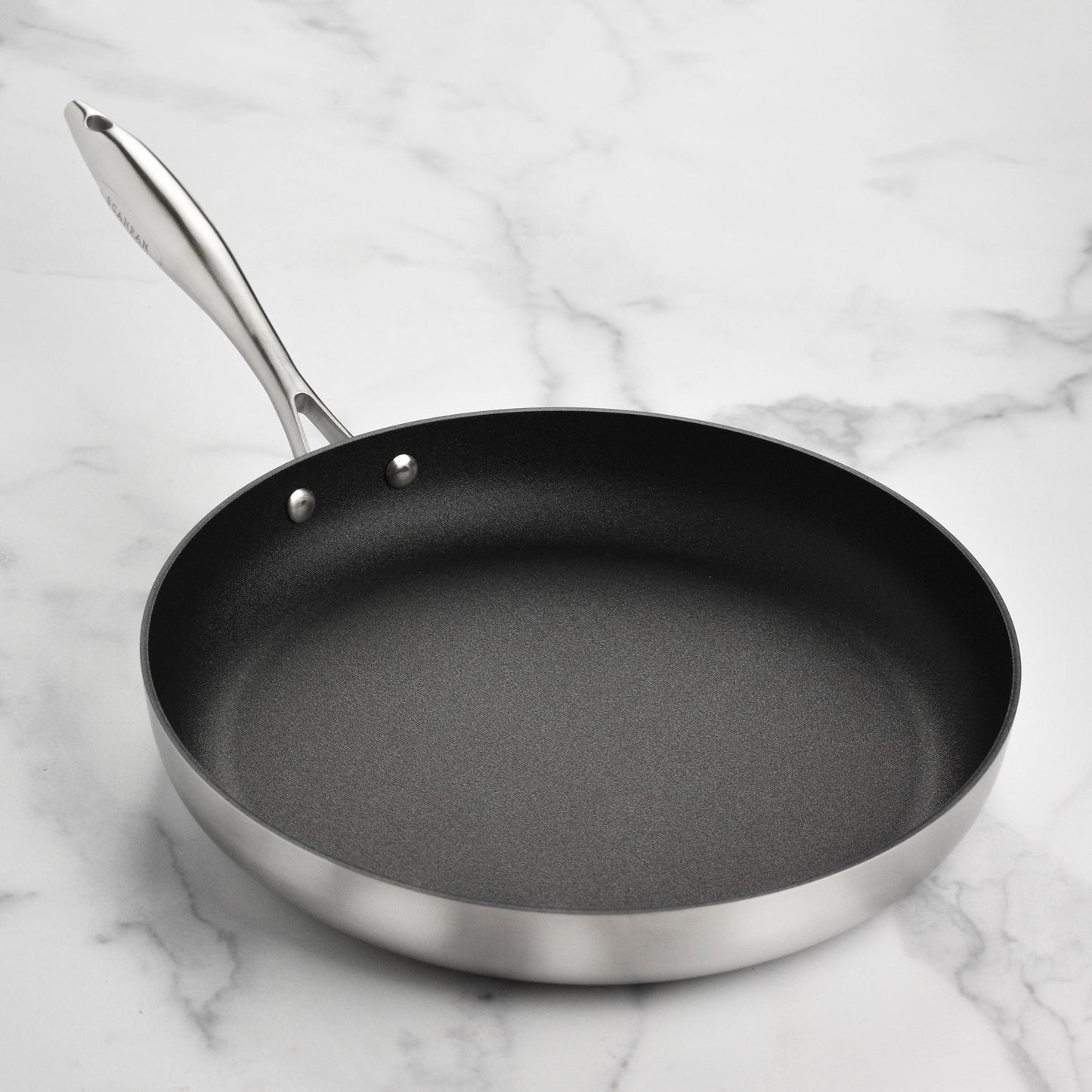 Scanpan CX+ 12.5" Stainless Steel Nonstick Fry Pan with Lid