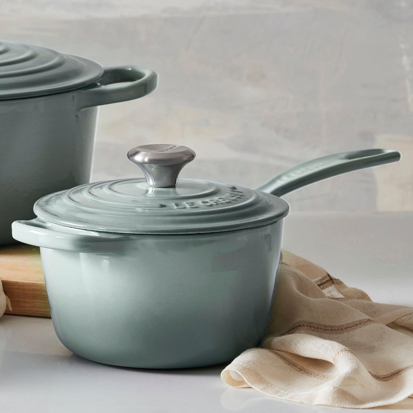 Le Creuset Signature Cast Iron 2.25-quart Sea Salt Saucepan