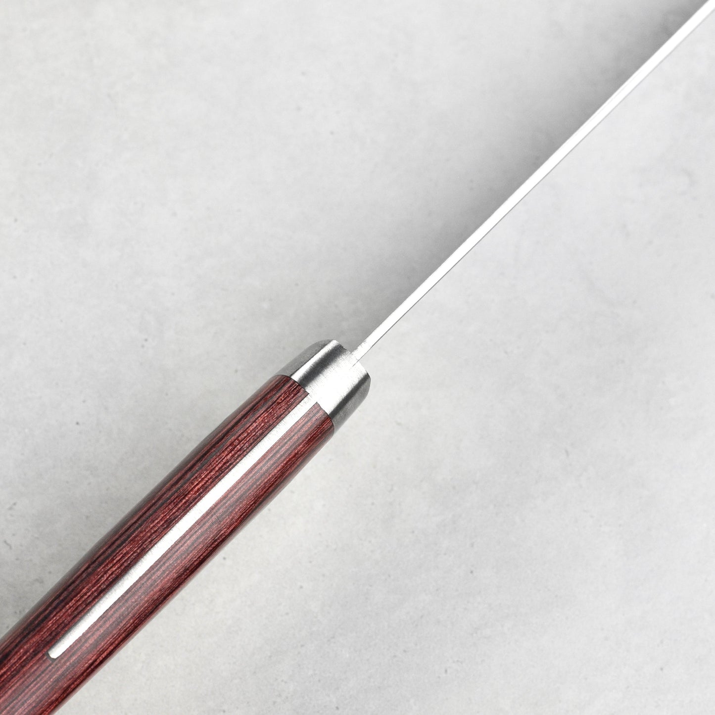 Masutani VG10 Damascus Nashiji 7" Gyuto, Red Handle