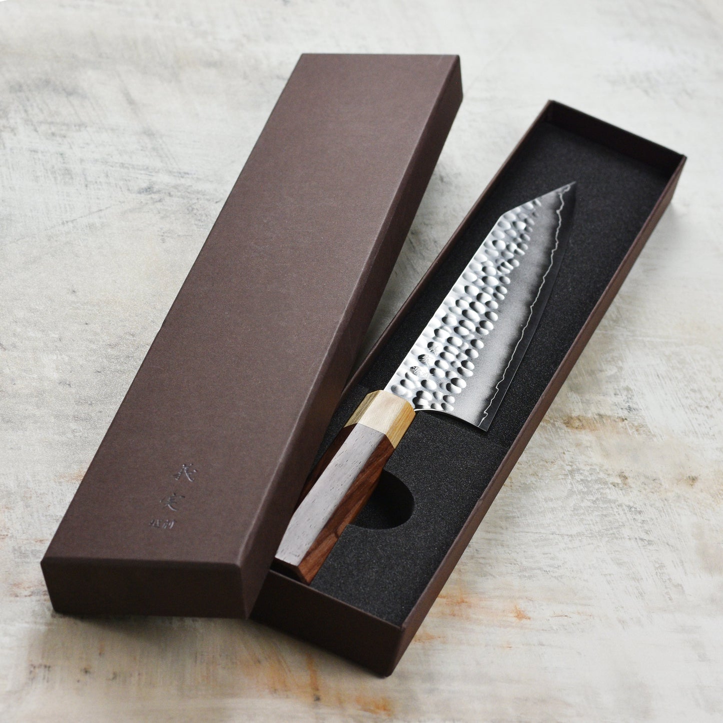 Yoshimi Kato Forged Ginsan Stainless Clad 8.25" Kiritsuke Gyuto