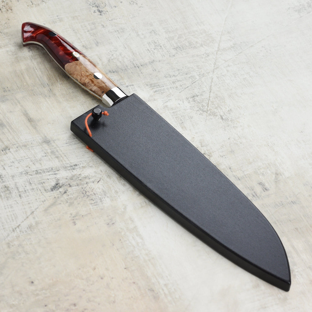Kurosaki Shizuku Forged SG2 Damascus 6.7" Bunka with Saya