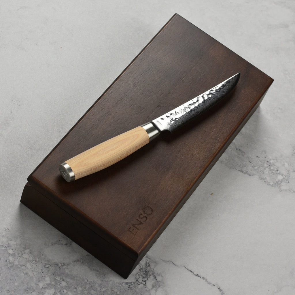 Enso Hizashi 4 Piece Steak Knife Set with Case