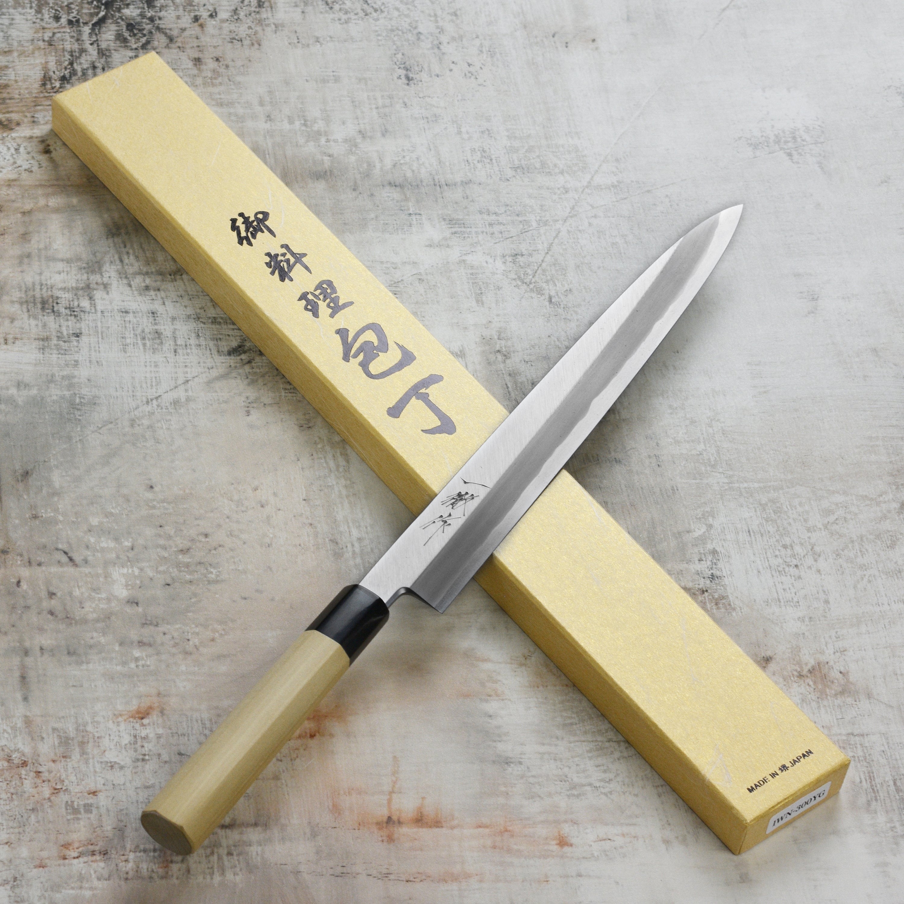 Ittetsu x Nakagawa Shirogami #2 Single-Bevel 11.8" Yanagiba with Saya