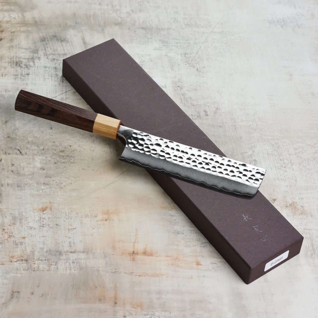 Yoshimi Kato Forged Ginsan Stainless Clad 6.5" Nakiri